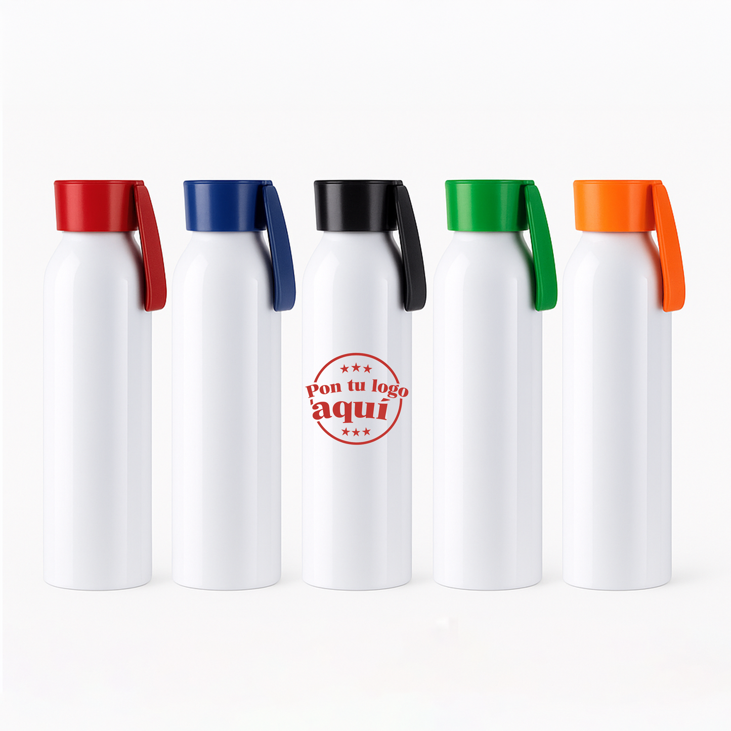 Botella de Aluminio Blanca 22 oz / 650 ml Personalizada