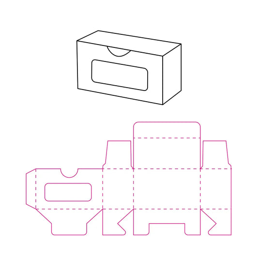 Troquel Caja Tarjetas de Presentación (Adobe Illustrator y Cameo Silhouette Studio) Descargar Gratis