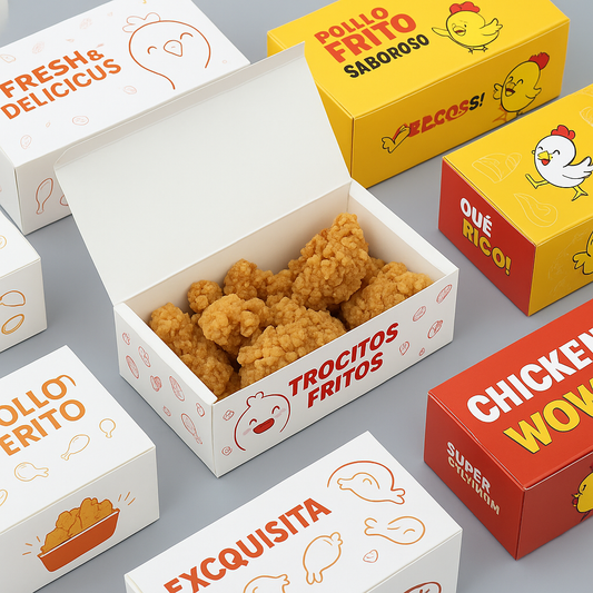 Cajas Plegables Personalizadas Full Color para Comida Rápida
