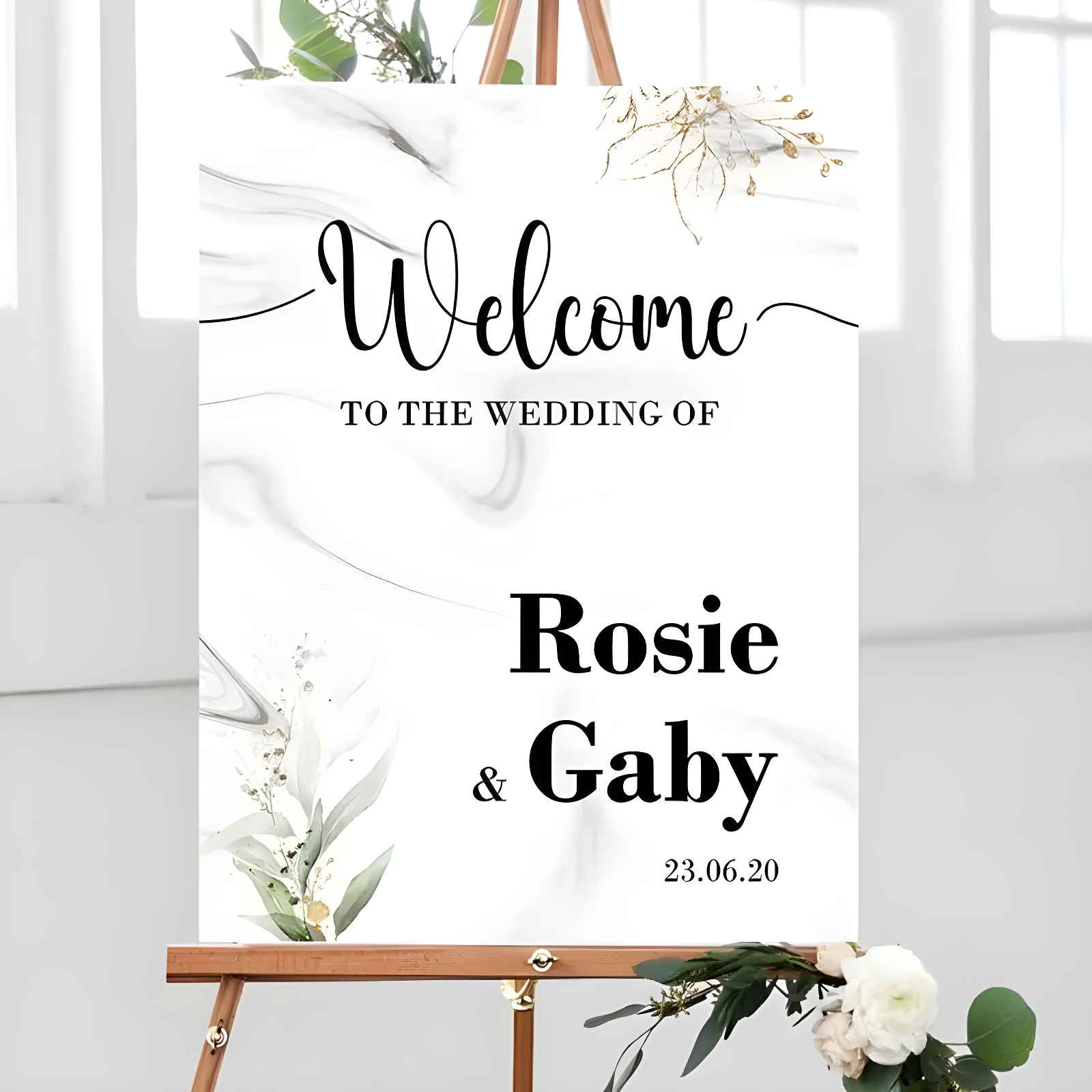 Cartel de Bienvenida para Bodas| Foam Board | Poster | Señal de Bienve ...