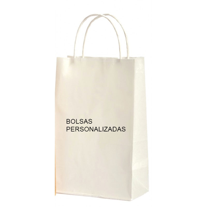 Bolsas de Papel Genéricas Con Asa Personalizadas (Paquete 100 unidades)